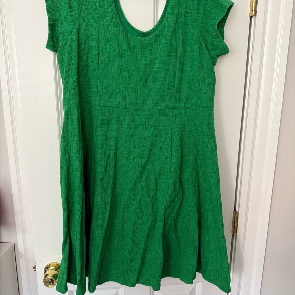 Maeve Vibrant Green Casual Dress
